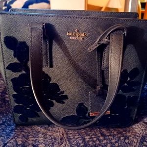 Beautiful, Kate Spade New York Cameron Street Flock Roses handbag/shoulder bag.